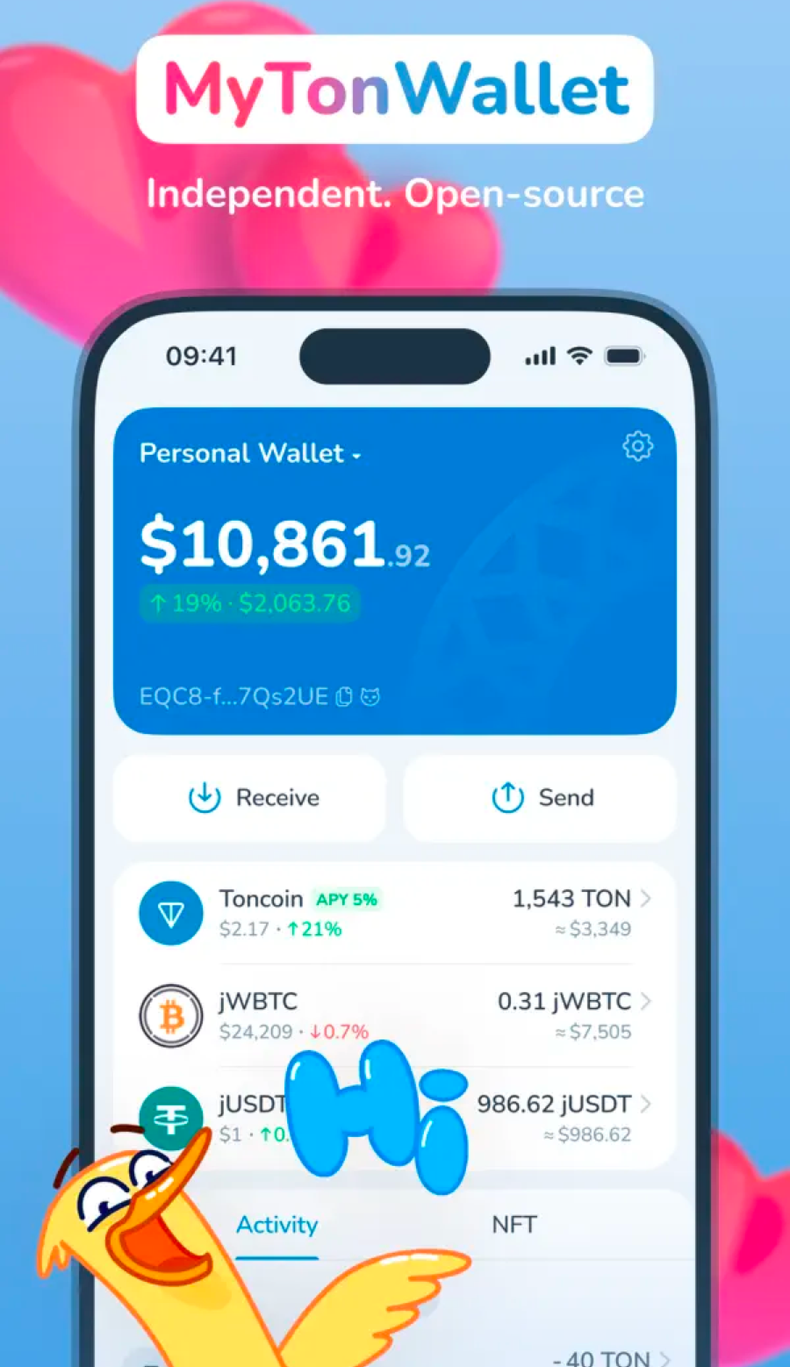 MyWallet (ex. MyTonWallet) screenshot 1
